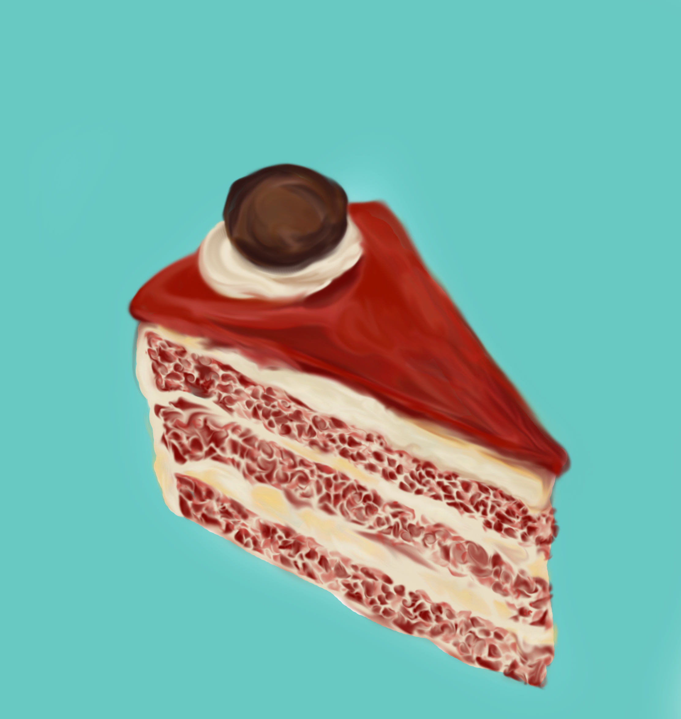 red velvet cake with chocolate